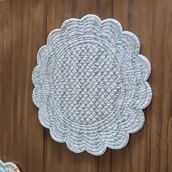 Set of 5 mismatched beach quilted placemats - Picture 4 of 12